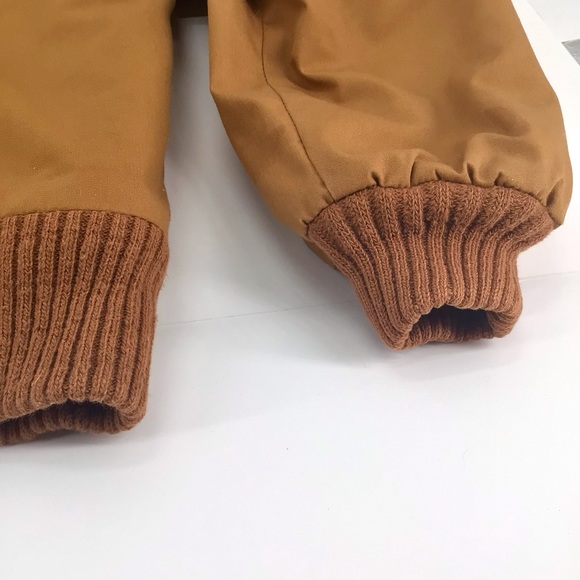 Vintage 1970s SILTON Sherpa Lined Bomber Jacket Talon Brown USA Rodeo size 40 - Picture 14 of 16